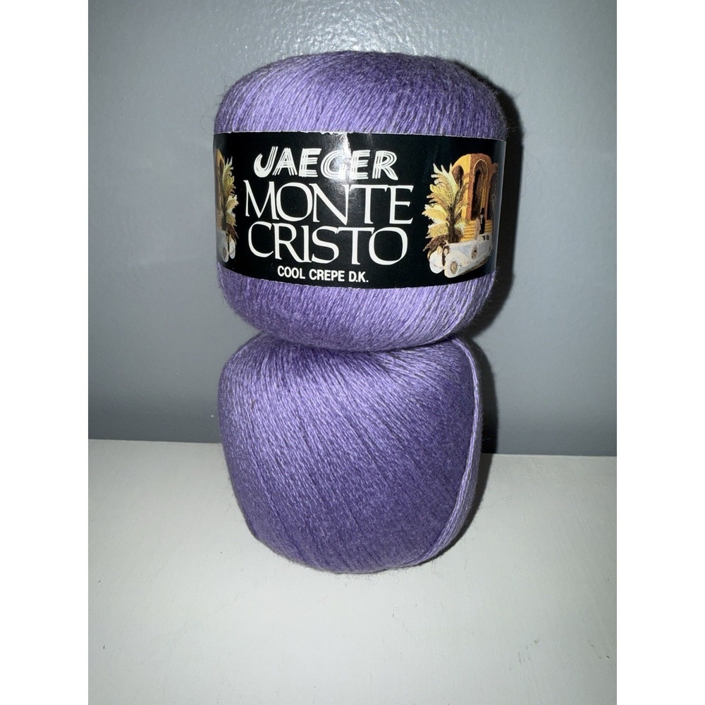 Lot‎ Of 2 NEW Jaeger Monte Cristo Cool Crepe DK Yarn Hand Knitting DIY Crafts